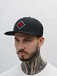 Бейсболка DJINNS арт. 6P TrueFit 2.0 New Diamond (черный)
